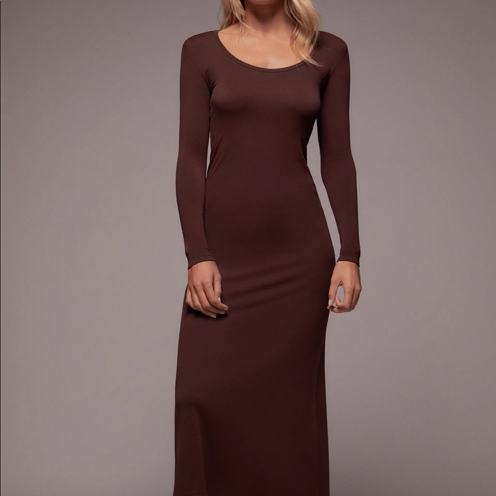 Zara LONG KNIT DRESS
